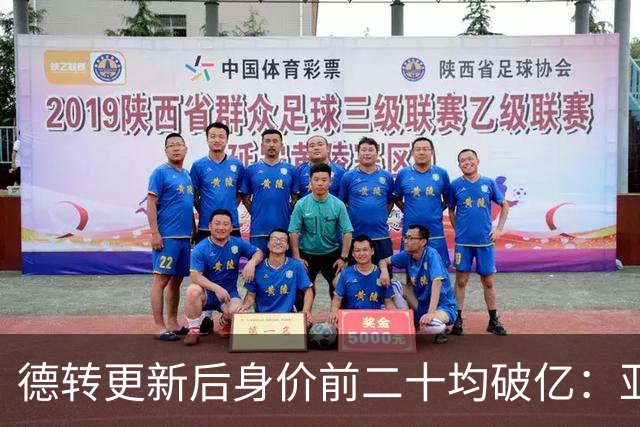德转更新后身价前二十均破亿：亚马尔、哈兰德2亿领跑，意甲0人